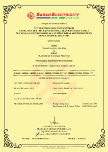 Energy Commission, Malaysia – Electrical Competent Engineer up to 500kV