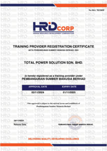 HRDF – Registered training service provider